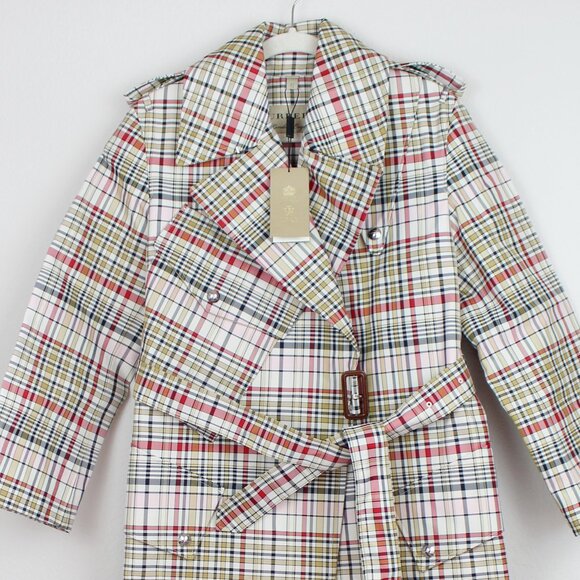 NWT Burberry Check Runway Rain Trench Coat – Iconic Heritage Style - Picture 7 of 16